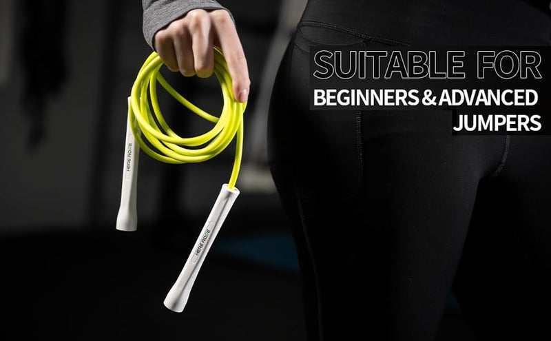 WILLGOO Hererope 6MM PVC Jump Rope for Men & Women Fitness, Speed, Tricks, Cardio Training, Boxing Jump Rope with Unbreakable Handles and Non-Kinking Skipping Rope, Adjustable Jumprope for Indoor Outdoor - Image 4